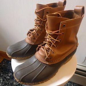 LL Bean Duck Boots Men's Tan/Brown sz. 8